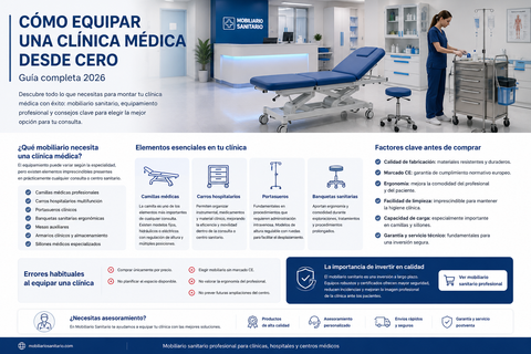 Mobiliario Clínico: Guía Completa para Equipar tu Clínica o Consulta
