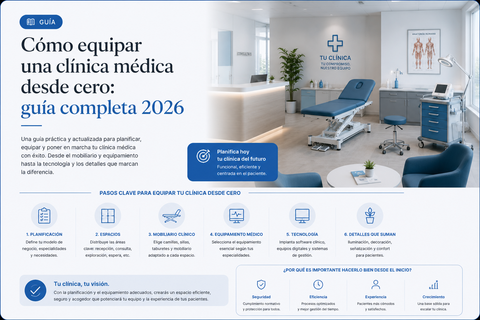 Cómo equipar una clínica médica desde cero: guía completa 2026