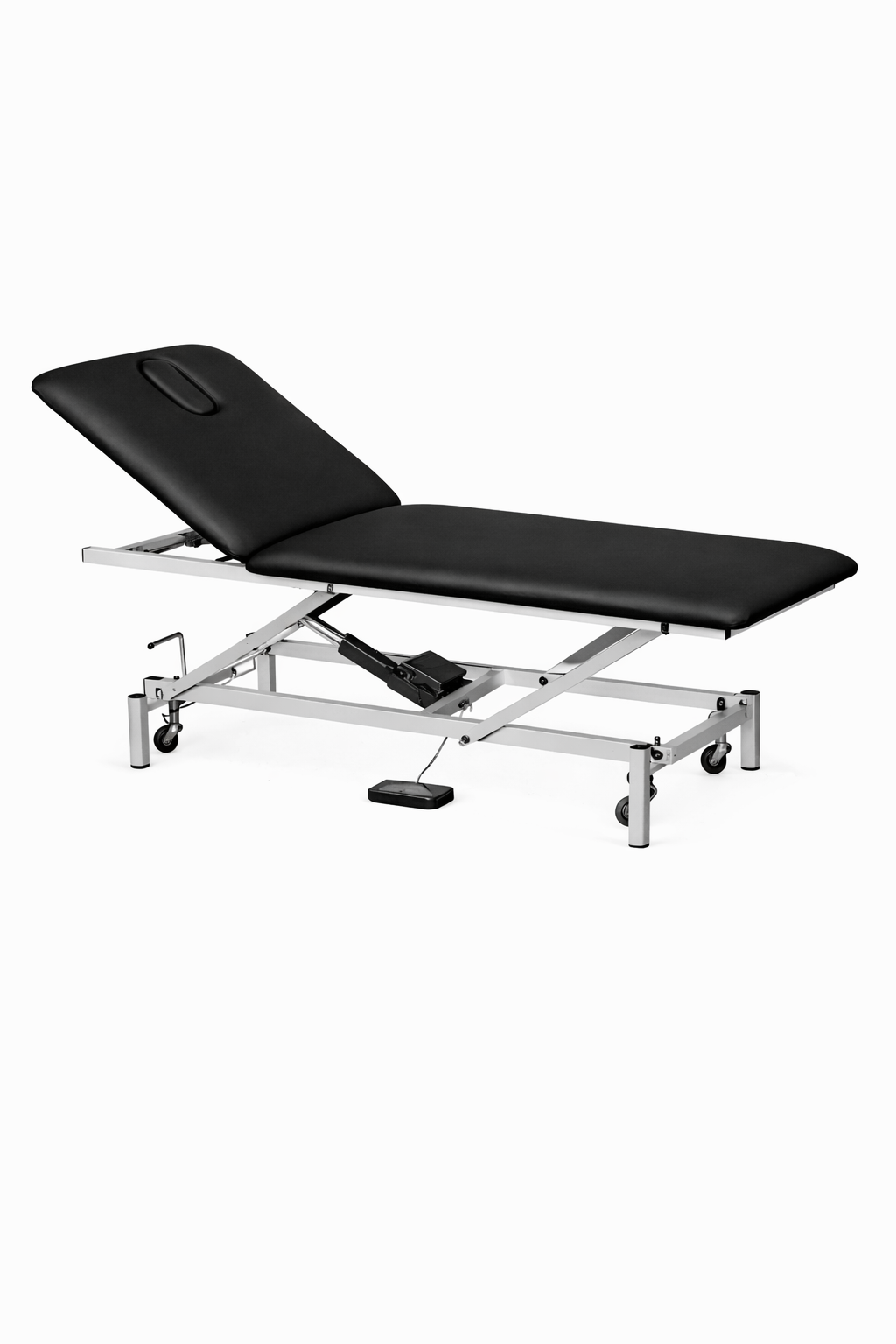 Camilla eléctrica de 2 cuerpos, con pedal neumático