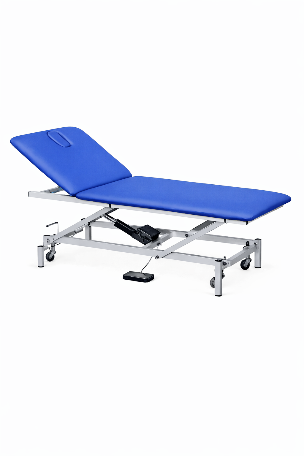 Camilla eléctrica de 2 cuerpos, con pedal neumático