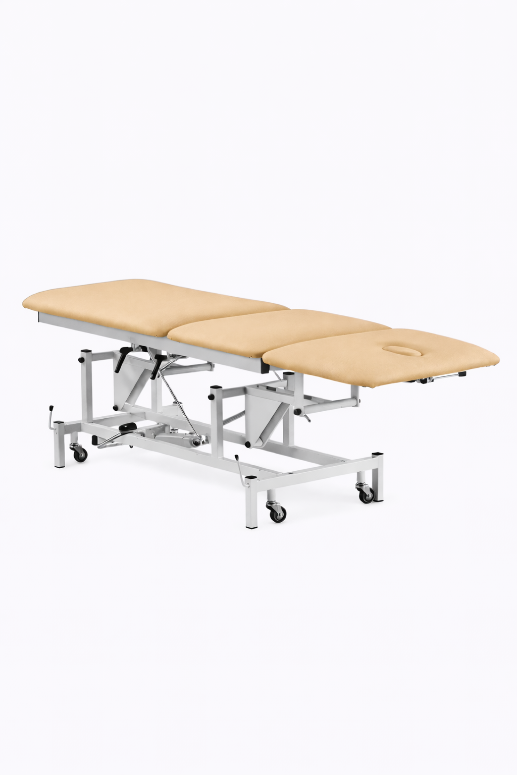 Camilla eléctrica de 3 secciones con pedal neumático y posición Trendelemburg