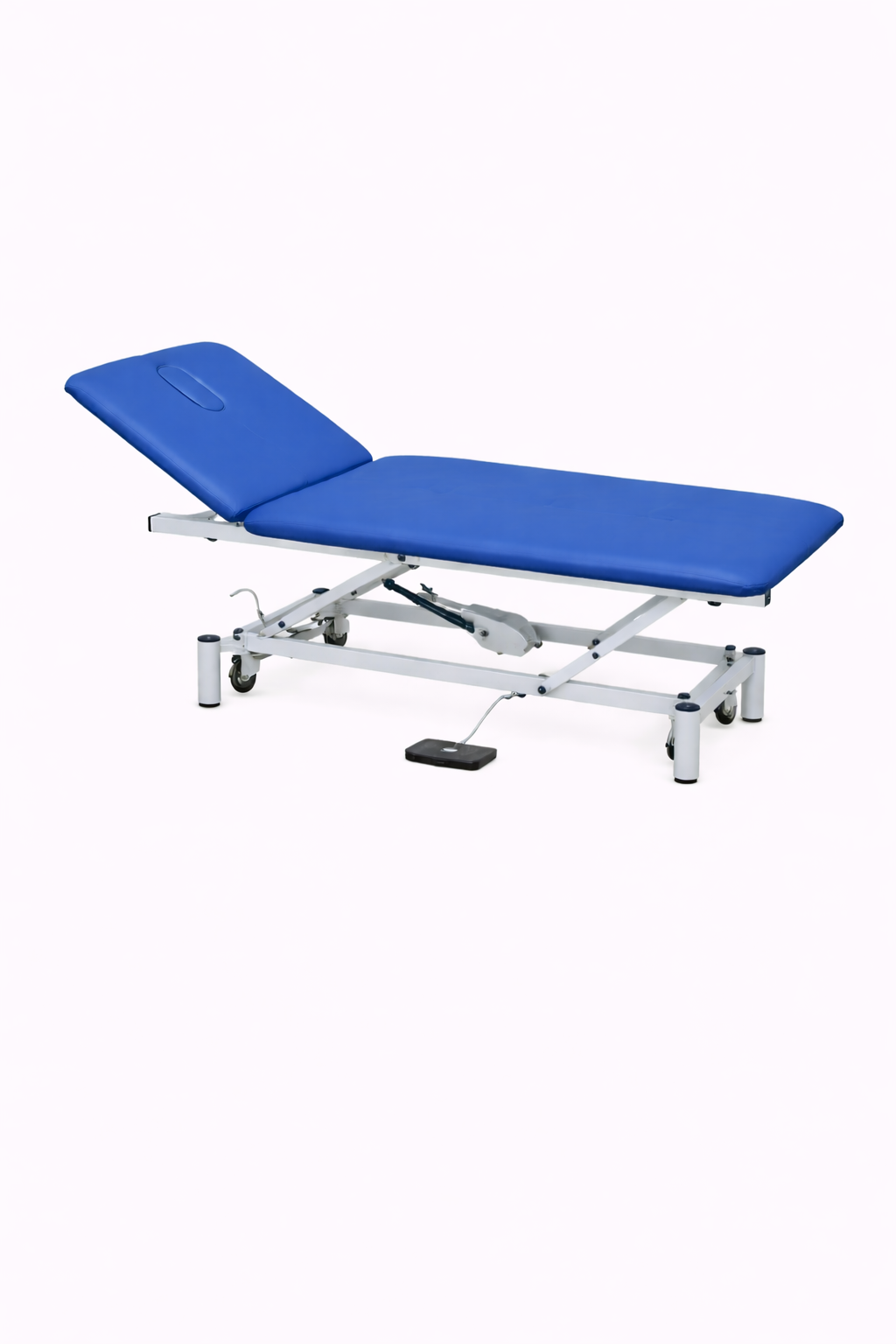 Camillla hidráulica de dos secciones con pistón gas en el cabezal