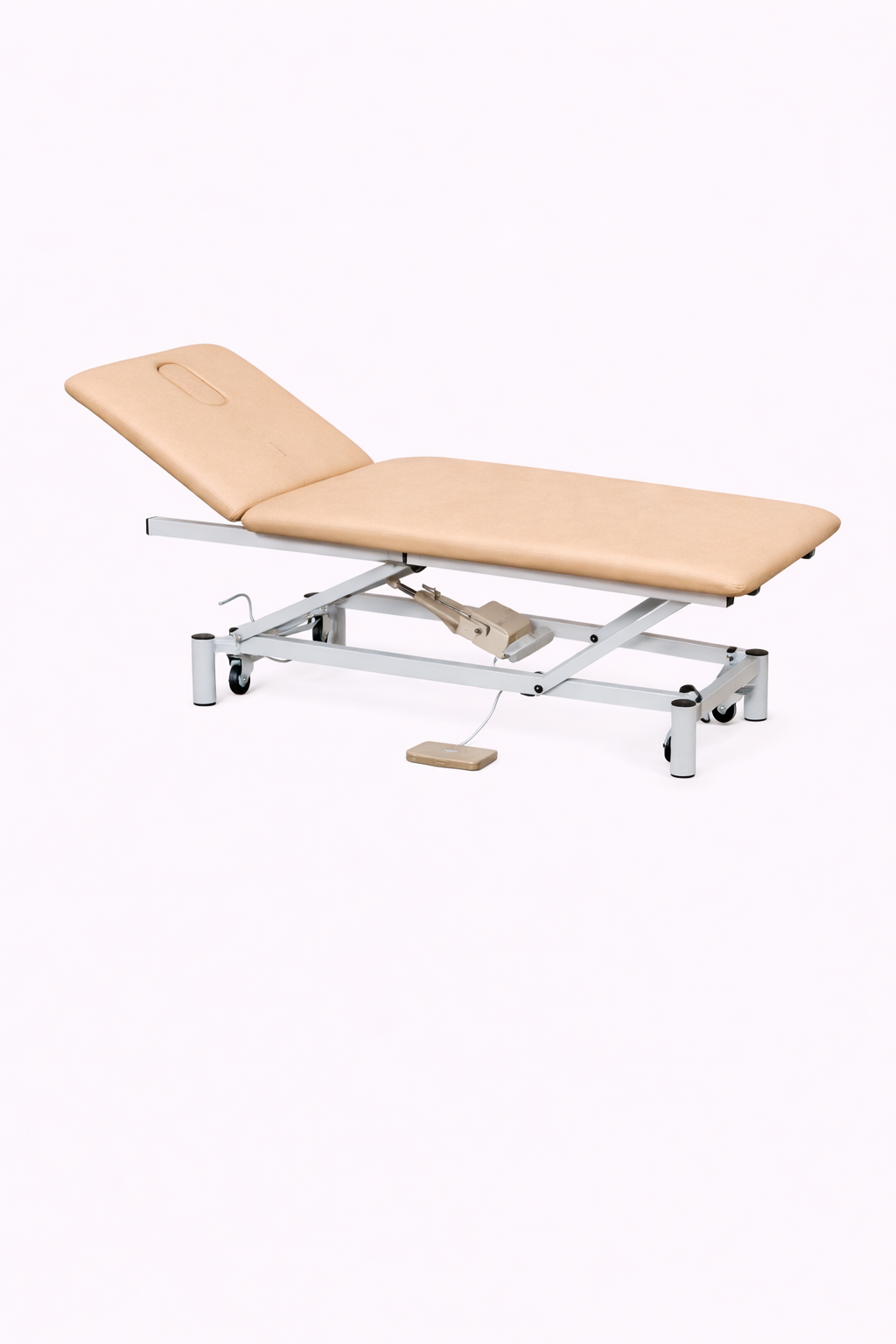 Camillla hidráulica de dos secciones con pistón gas en el cabezal