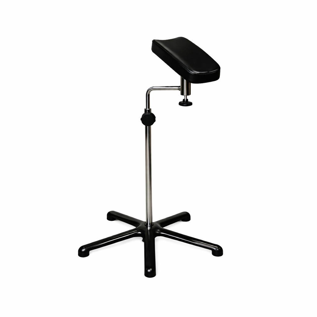 Apoyabrazos para extracciones con rótula y soporte de pie