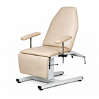 Sillón de Tratamientos Acero Cromado Espuma Alta D