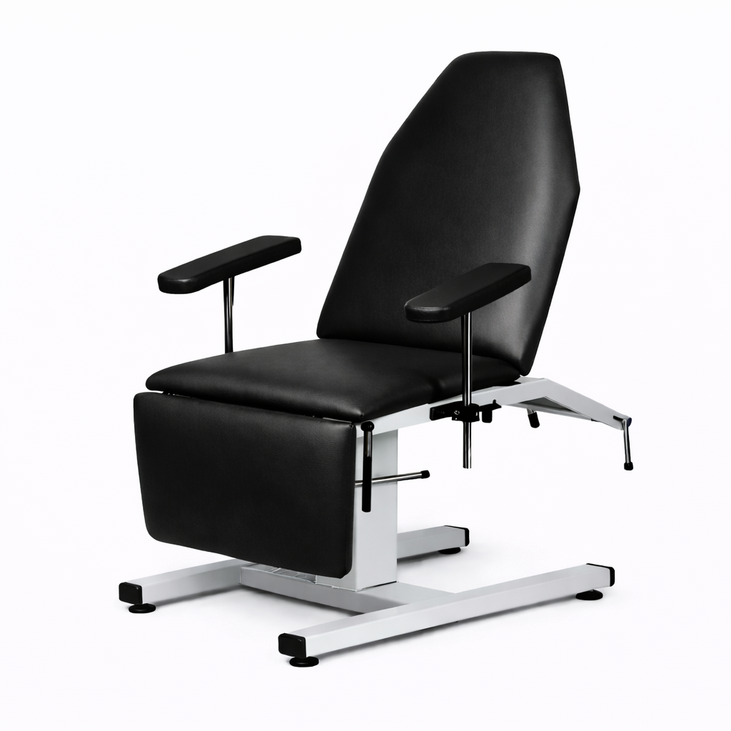 Sillón de extracción de sangre, respaldo con pistón de gas, posición trendelenburg