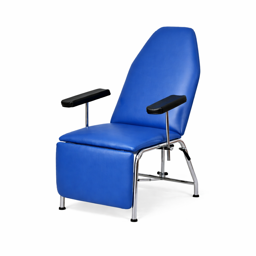 Sillón de extracción de sangre con regulación hasta posición horizontal