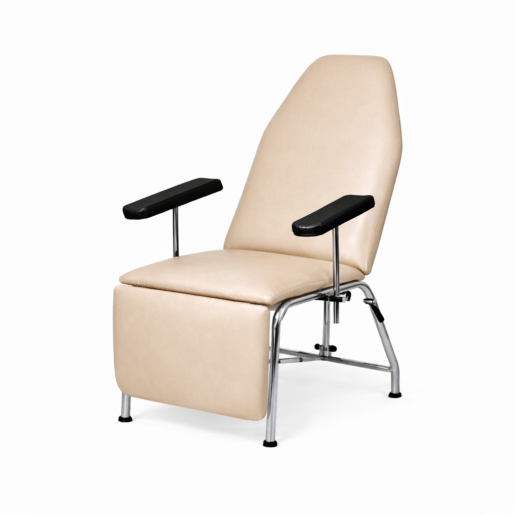 Sillón de extracción de sangre con regulación hasta posición horizontal