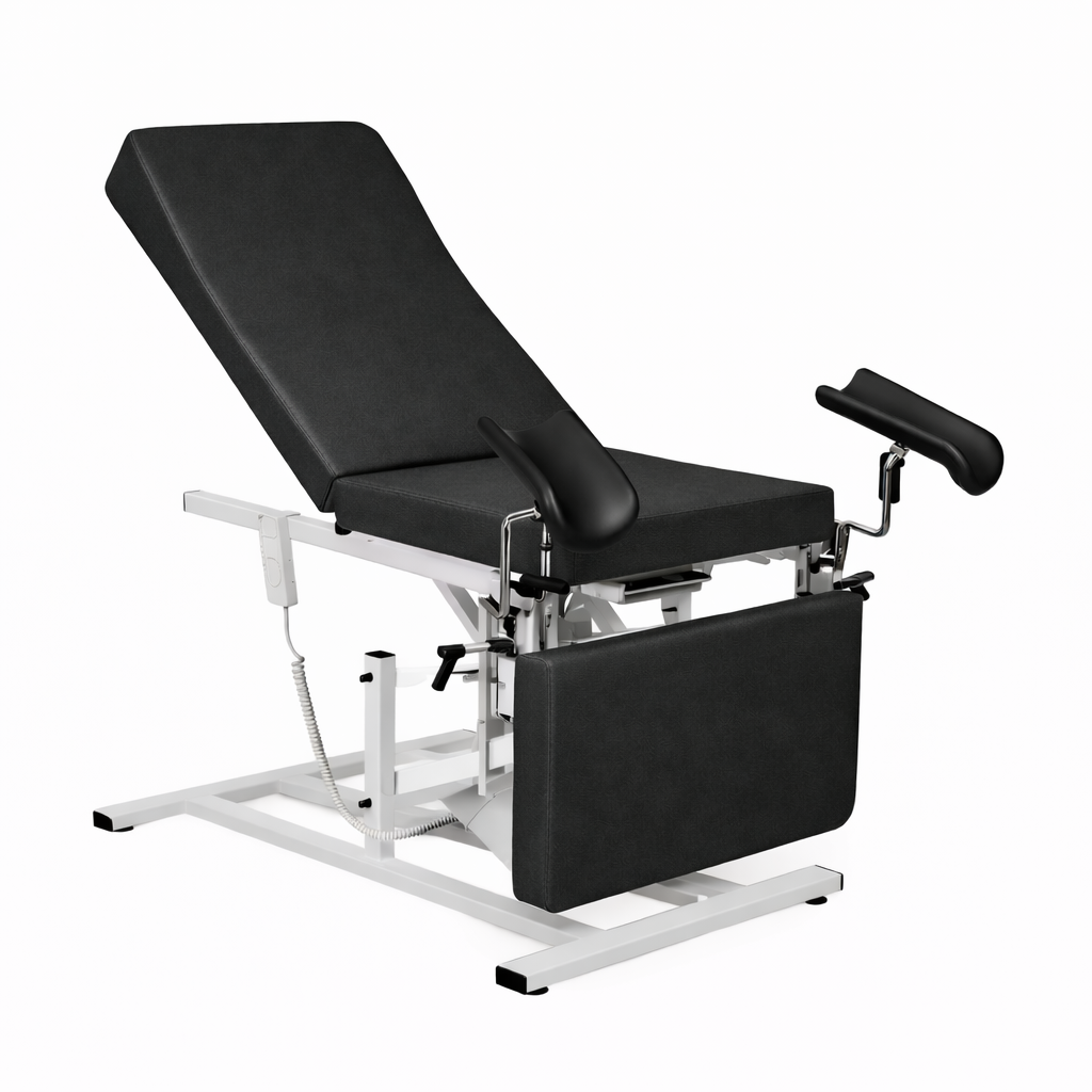 Camilla de ginecología con posición Trendelemburg y elevación eléctrica