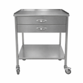 Mesa auxiliar tipo M con 2 cajones