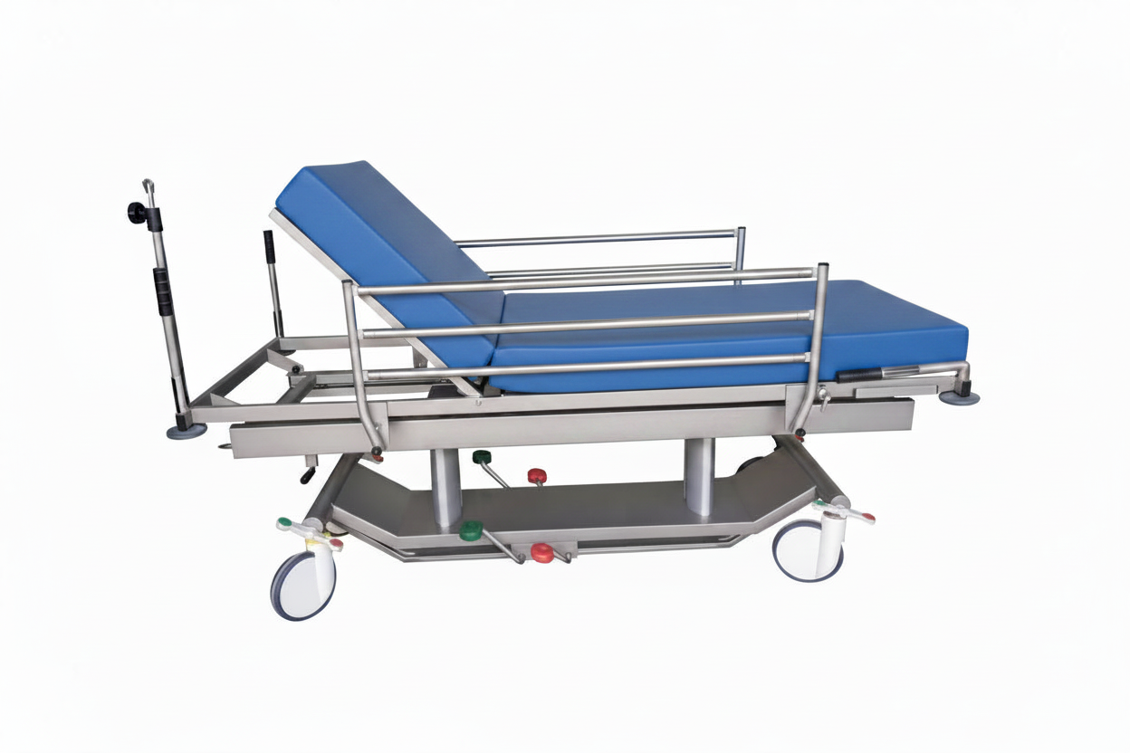 Camilla Transfer con Elevación Hidráulica para Uso Hospitalario – MobiliarioSanitario.com