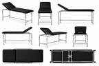 Camilla de Reconocimiento de 2 Secciones de 180 × 60 cm – MobiliarioSanitario.com